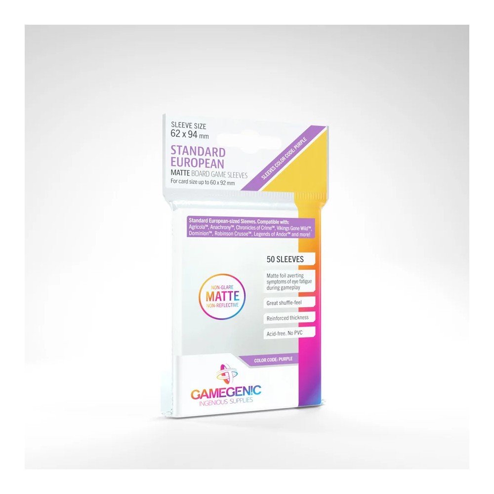 fundas matte sleeves: standard european 62x94 (50)